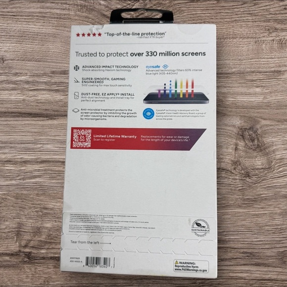 NIB ZAGG Apple iPhone 15 Glass XTR Screen Protector - Picture 3 of 3